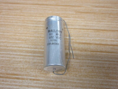 Mallory TC795 Cornell Dubilier Capacitor 60 MFD 450VDC
