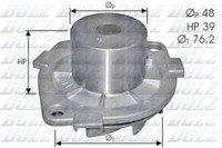 Dolz Wasserpumpe FüR Fiat Stilo 192 Sedici Fy_ Strada Pick-Up 178E 119 198_