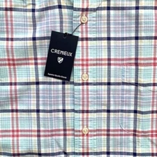 Daniel Cremieux Classics Nwt 100% Cotton Multi Check Short Sleeve Button Shirt