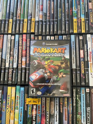 Mario Kart Double Dash Original Black Case + Artwork ONLY Gamecube OEM - NO GAME