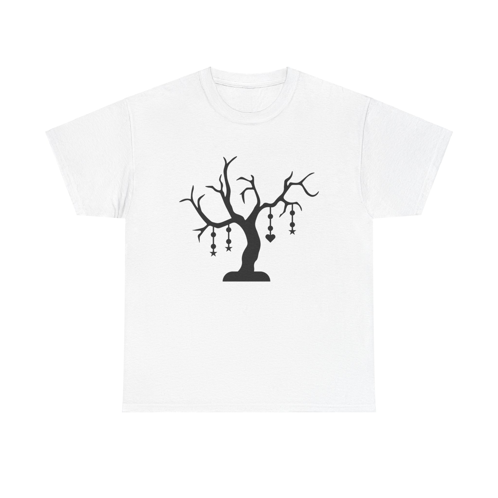 Haunted Ornament Tree T-Shirt - gothic spooky macabre dark eerie autumn fall art