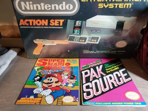 Vtg 90's Nintendo Power Magazine Inserts Super Mario Bros Part I Pak Source NES