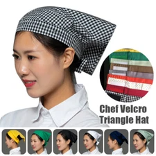 Chef Hat Working Cap Japanese Hood  Cuisine Restaurant Waiter Men Sushi Turban