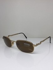 New Vintage MOSCHINO Sunglasses M. 3023 Sunglasses Col. 515/33 Gold 52mm Italy
