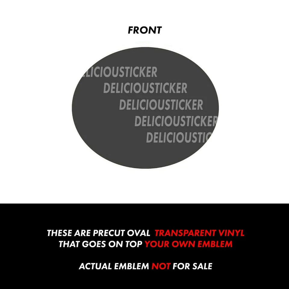 Fits 2019-2022 Nissan Maxima Smoke PreCut Tint Overlay Front Emblem Decal Vinyl - Image 2 of 4