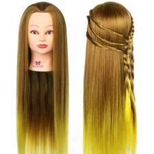 Neverland Beauty 26" Colorful Long Hair Training Head Model Clamp Stand w/ Table