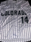Ezequiel Tovar Rockies Auto Signed Custom Jersey Beckett Hologram - — photo 3