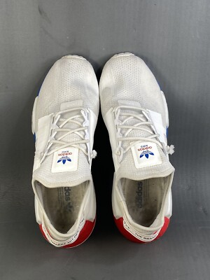 Adidas NMD_R1 V2 'White Lush Red Blue' sneaker shoes Mens size 13 | eBay