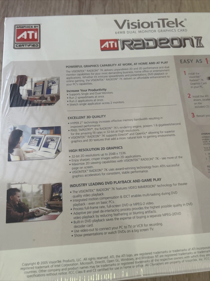 VisionTek ATI Radeon 7000 (VT-KRAD7K 64P) 64MB DDR SDRAM AGP Graphics adapter - Image 4 of 4