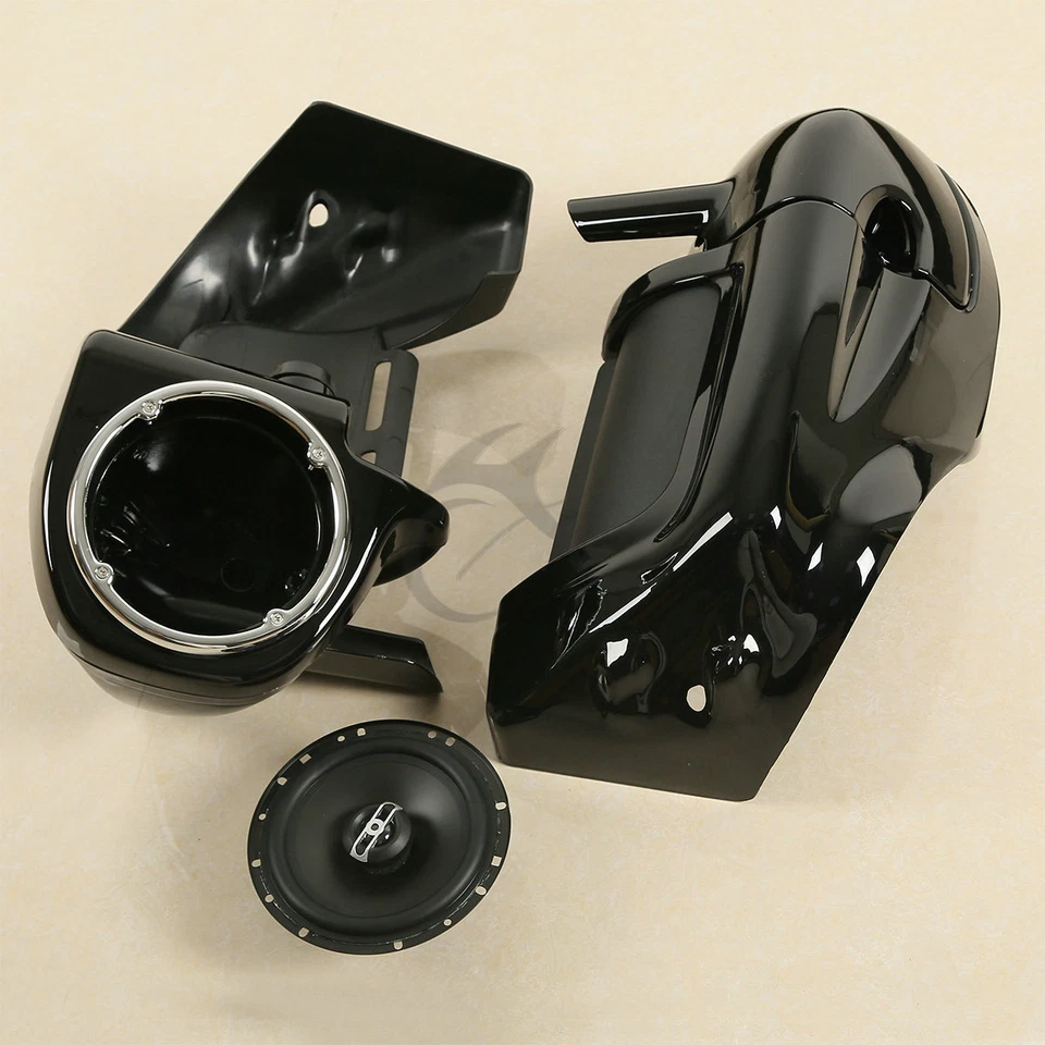 Lower Vented Fairings 6.5" Speakers Fit For Harley Touring Street Glide 1983-13 - Image 3 of 4