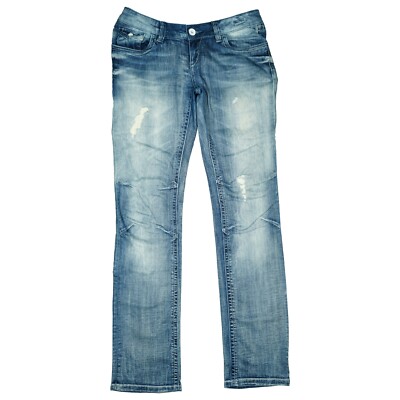 SOCCX Denim Taylor Stretch Jeans Hose low Rise Cargo 38 M W30 L34