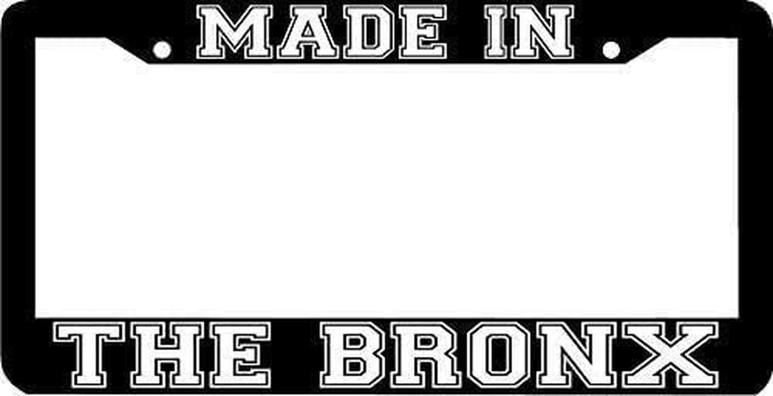 Made in the Bronx Ny Black License Plate Frame, Novelty Car Plate Frame, Aluminu eBay