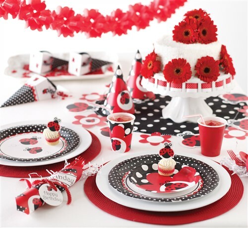 1st Birthday 3-Ply Lunch Paper Napkins 16 Ladybug Fancy 1st Birthday Tableware - Bild 2 von 2