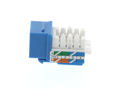 Cat6 Keystone Jack 90-Degree   Punch down RJ45 Connector. (Pack of 50)