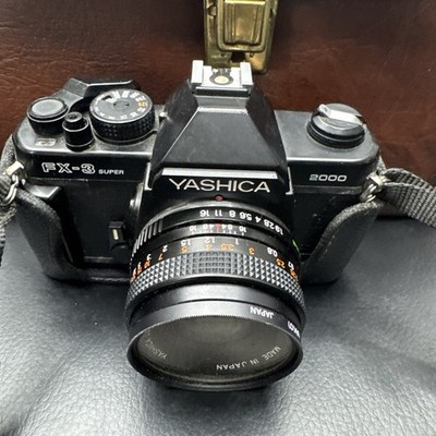 YASHICA FX-3 Super2000  Film Camera & ML 35-70mm Lens With bag Untested