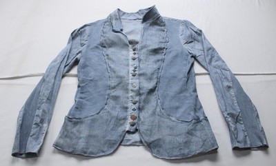 Bottega By Elisa Cavaletti Women's Long Sleeve Button-Up Blouse BE5 Blue Small