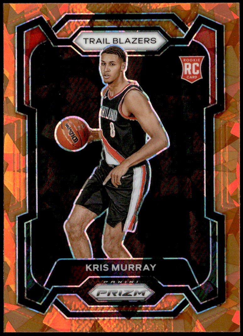 2023-24 Panini Prizm #142 Kris Murray Prizms Orange Ice Rookie E1
