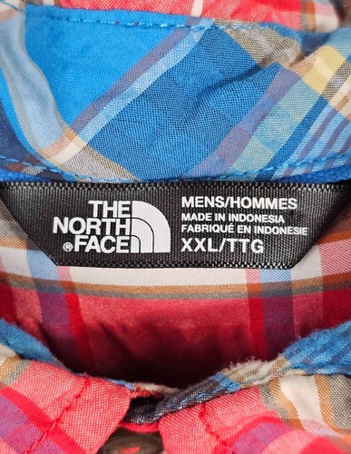 The North Face Multicolor Plaid Short Sleeve Button Down Shirt Size XXL - Picture 3 of 3