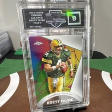 Topps 2024 Chrome All-Etch Brett Favre #CAE-6 Packers Elite 9 Trading Card