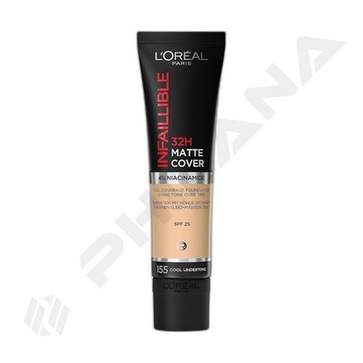 L'Oreal Paris Infallible 24H Matte Cover Foundation Nr. 155 30 ml