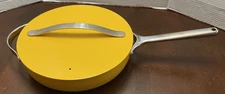 Caraway Home Non Stick Ceramic Saute Pan Lid Yellow 11.75" NEW 4.5 qt