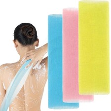 3 Pcs Exfoliating Washcloth, 35 Inch Exfoliating Bath Cloth Body Scrubber Was...
