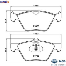 BRAKE PAD SET DISC BRAKE 8DB 355 007-861 FOR MERCEDES-BENZ CLK/Convertible 2.1L