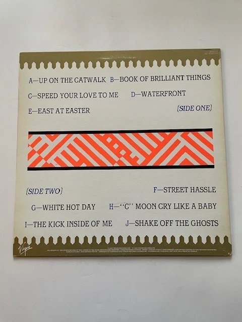 Simple Minds – Sparkle In The Rain- Limited Ed CLEAR LP. Virgin 1984. VG+/VG - Image 2 of 4