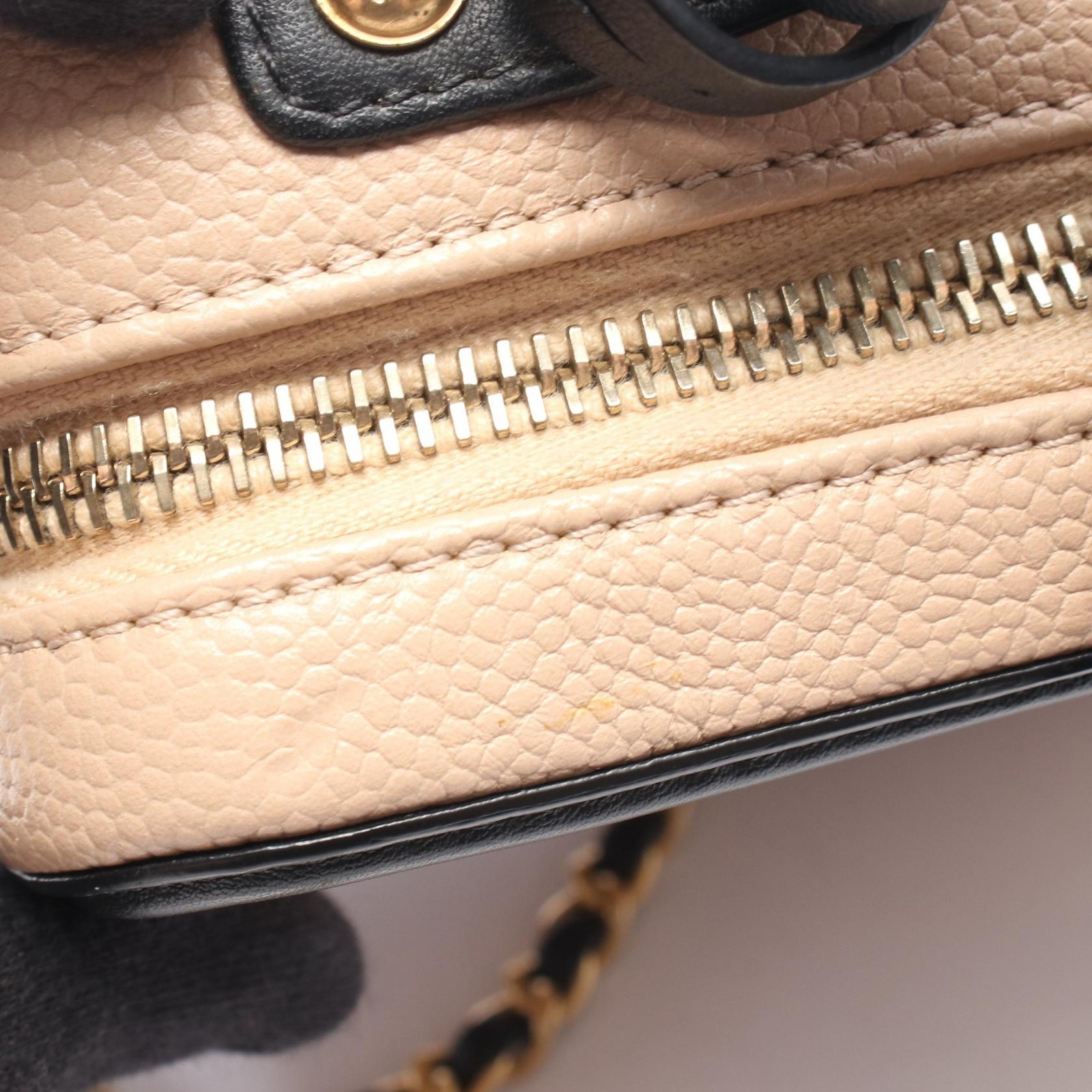 CHANEL CC Fig Leaf Small Vanity Bag 2WAY Shoulder Bag Calf (Cow Leather) Ladies image 7