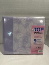 MBI Purple Scrapbook Album Photo Book 20 Pages 12 x 12 w/ Refill Pages - NEW