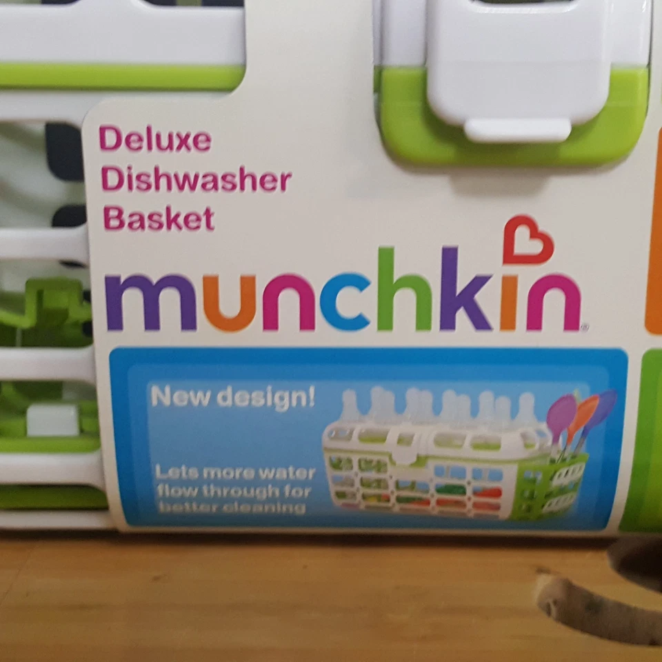 Cesta para lavavajillas Munchkin® de lujo de alta capacidad, grande, verde, NUEVA Foto 2 de 4