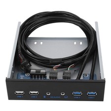 USB 3.0 Front Panel Hub, Optical Drive 5.25-inch Front Panel, 4-Ports USB 3.0...