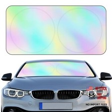 Windshield Sun Shade Foldable Car Front Window Covers for Car Rainbow