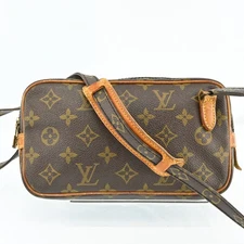 JUNK Louis Vuitton Monogram Marly Bandouliere Shoulder Cross Bag N2596CO711