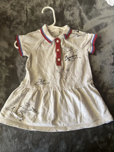 Vestito Burberry bambino collare 12 mesi