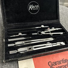 Vintage Kern Aarau Swiss Compass Drafting Tools Set Complete and barely used.