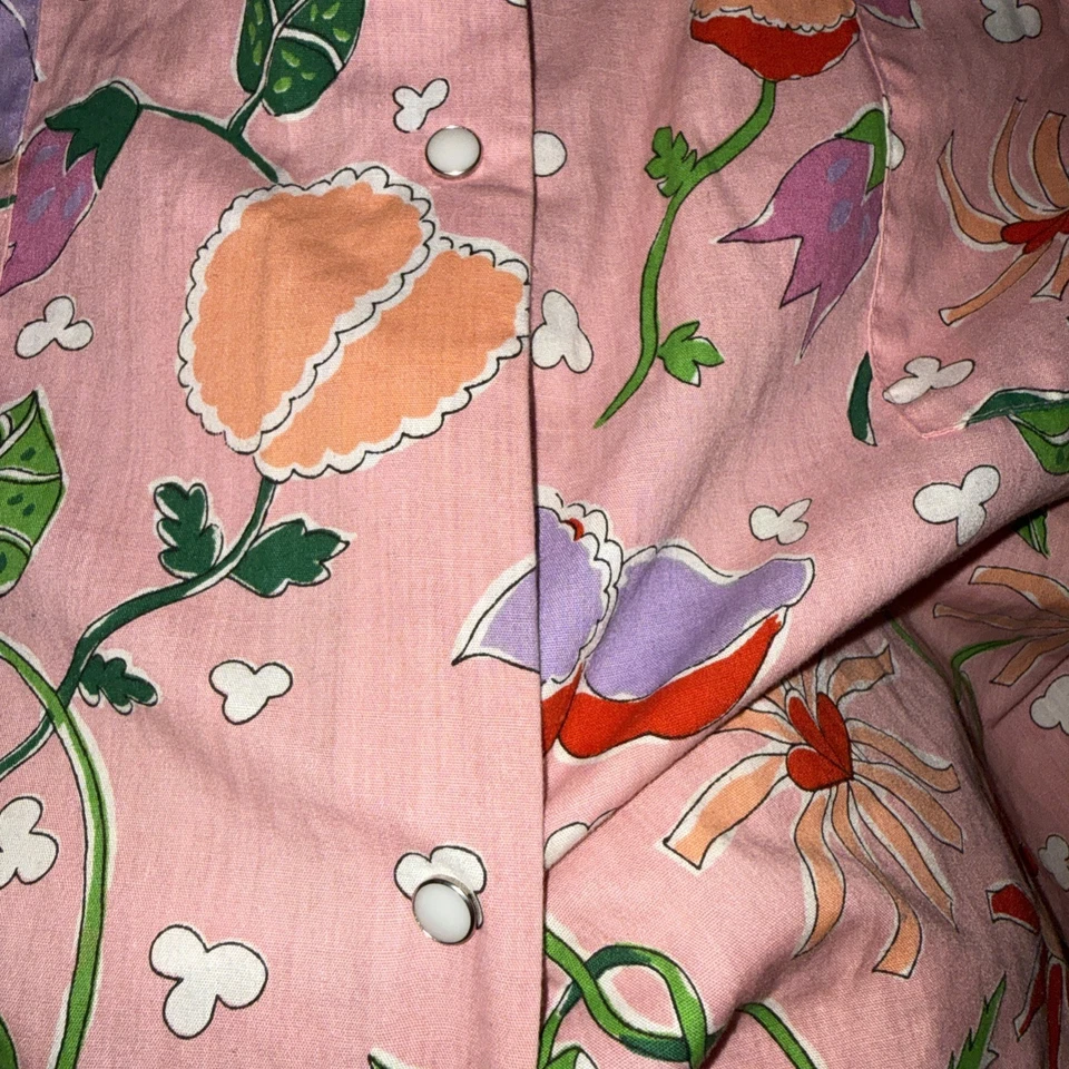 Винтажная ночная рубашка Sears размер большой цветочный принт - Изображение 3 из 4