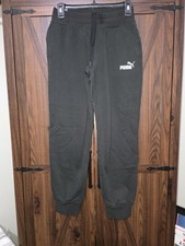 PUMA Essentials Brushed Fleece Joggers   Women  s Black Size XS