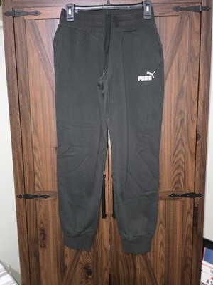 PUMA Essentials Brushed Fleece Joggers   Women s Black Size XS