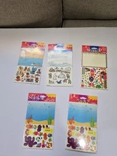 Lot Of 5 Vintage American Greetings Stickers New In Package