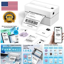 Wireless Bluetooth Thermal Label Printer – 60 PPM, Compatible with iOS & Android