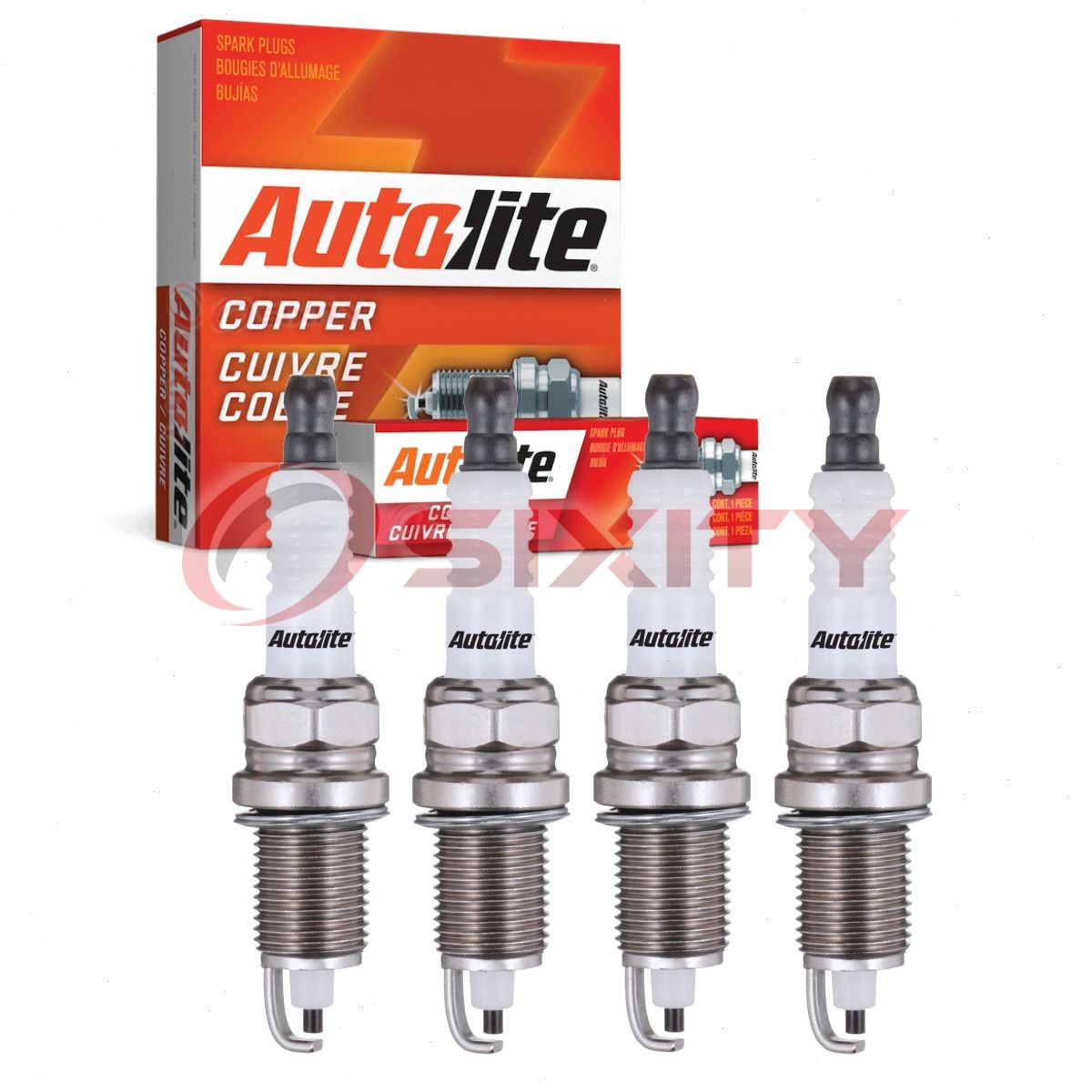 4 pc Autolite Copper Core Spark Plugs for 1979 American Motors Spirit 2.0L cb