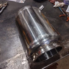 Fully Jacketed Stainless Steel Sanitary Tri-clamp Spool Column 6 x 12"