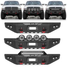Vijay Steel Front Bumper Fits 1994-2001 Dodge Ram 150025003500 Wled Lights