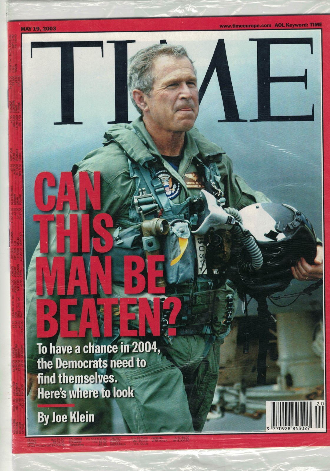 Time Magazine May 19, 2003 International Softcover Sealed Red