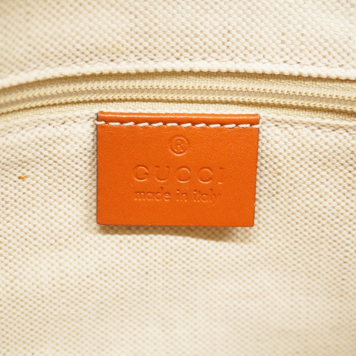 Auth [6ba1402] GUCCI Handbag GG canvas 211944 Canvas Beige Orange Champagne ... thumbnail 5