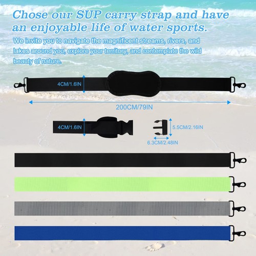 Paddle Board Carry Strap, SUP Kayak Carrying Strap Paddle Board Accessories f... - Picture 8 of 8