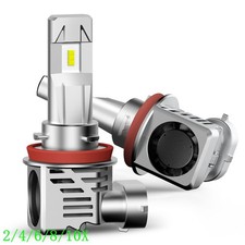 Cars H11 LED Low Beam Headlight High 6500K Bright White Bulb Conversion Kit 2/4X