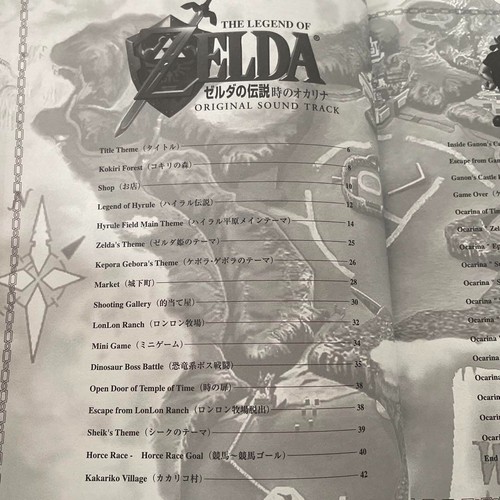 The Legend of Zelda Ocarina of Time Spartiti Pianoforte Score Book Giappone 1999 Usato - Foto 3 di 6