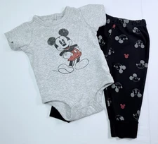 Disney Baby by Disney Store 3/6M Mickey Mouse 2-Piece Bodysuit & Sweatpants Set